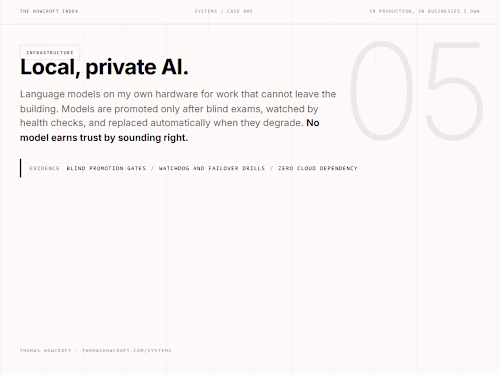 Local, private AI