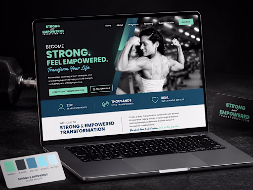 Strong & Empowered — Brand Identity & Web Experience