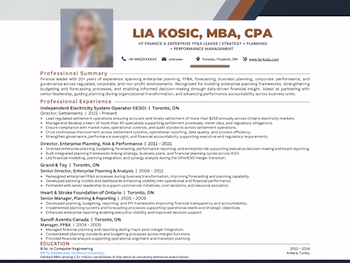 Senior ATS-Friendly Resume
Clean, professional ATS-friendly