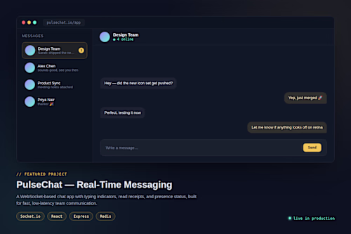 Pulse Chat Dashboard 