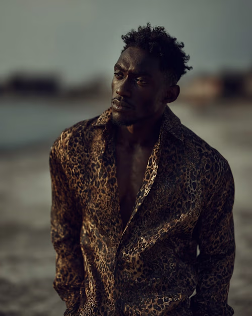 AI Men’s Fashion Editorial Portrait