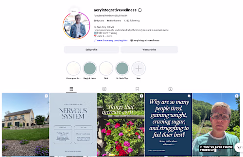 Social Media Management for a Wellness Brand