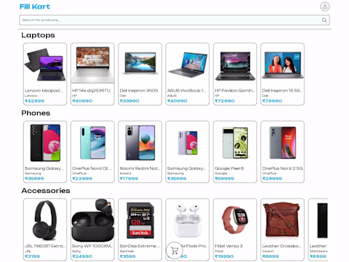 E Commerce Web using HTML,CSS and JavaScript 