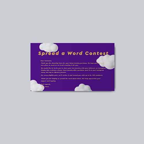 Packaging inserts for Starz.