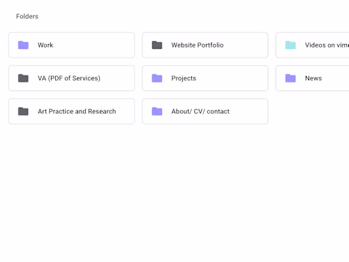 folder & file organization