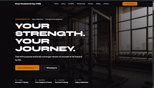 Gym Demo Website