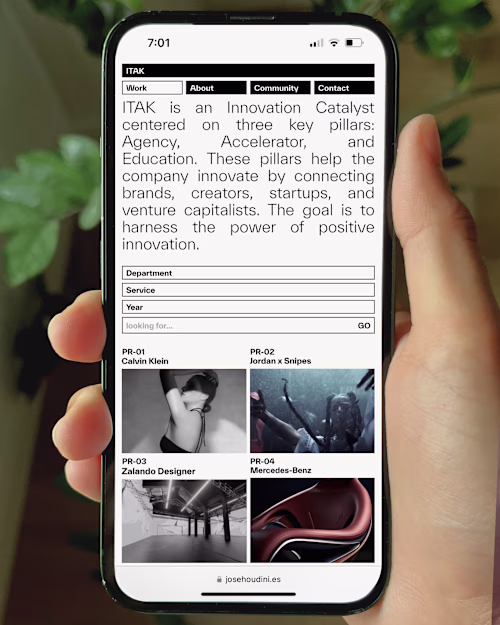Website Art Direction for ITAK