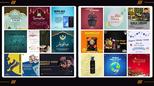 Social media post design with