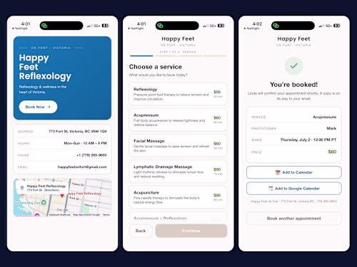 Full-stack booking application built solo