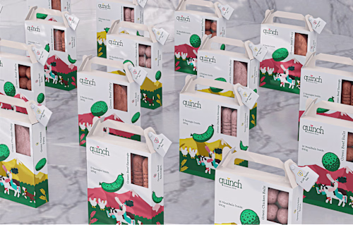Quinch - Vegan Meat Brand Identity & Packaging Design