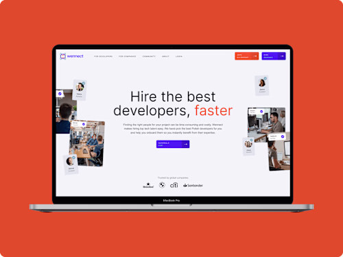 Website design for Wennect