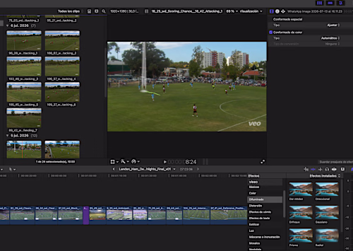 Editing professional recruiting highlight videos
