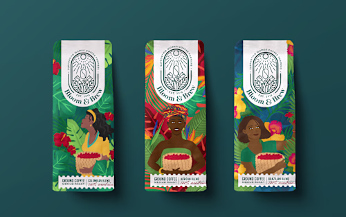 Bloom & Brew Packaging Design
