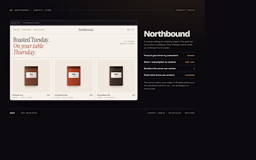 Northbound — Shopify Coffee Subscription Store