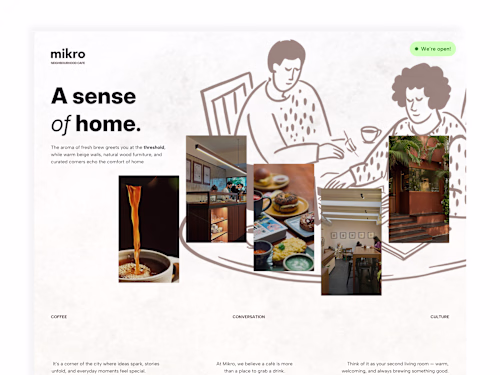 Mikro Coffee Brand and Digital Experience Design