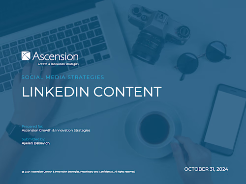 LinkedIn Content Strategy for Ascension