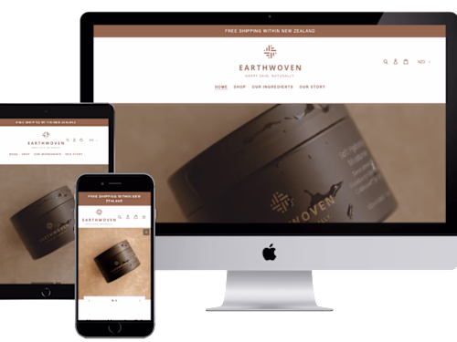Earthwoven Cosmetics, E-commerce store