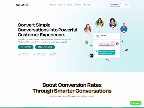 Reflys - Chat & Influencer Marketing Platform