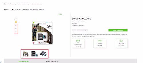 In Magento, on the Product