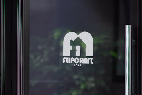 FlipCraft Homes - House Flipper Logo Design