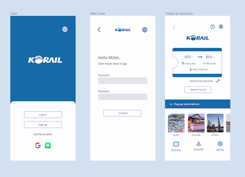Korail Re-disign for foreigners users 
