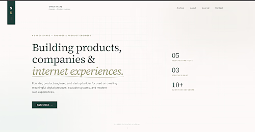 Made a portfolio website for