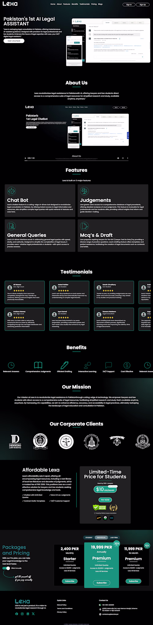 Lexa — AI Legal Assistant