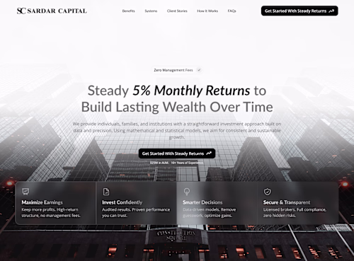 Sardar Capital | Asset Management Firm with $40M+ in AUM