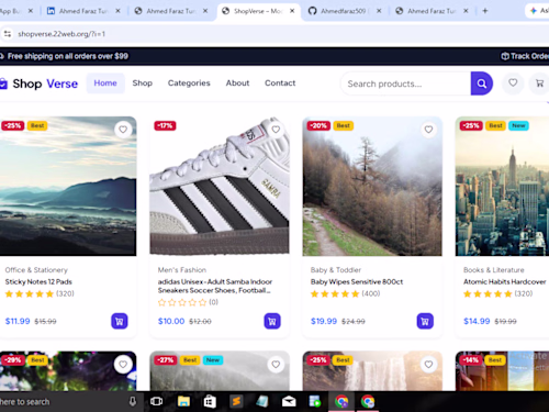 PHP E-Commerce Website – ShopVerse