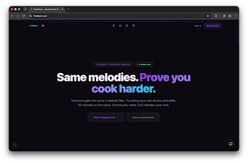 FLRanked

Competitive platform for music producers.