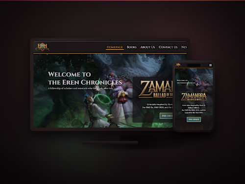 The Eren Chronicles — Tabletop RPG Portfolio Site