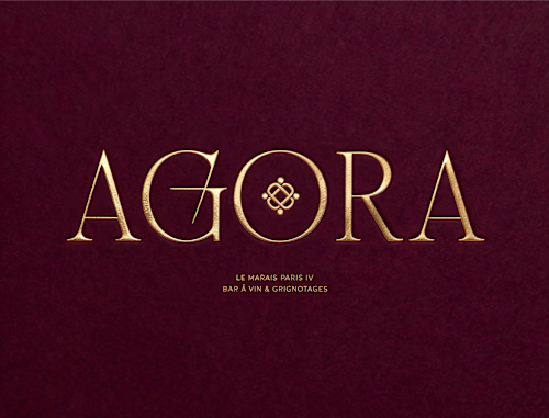 Brand Identity for AGORA · Parisian Wine Bar