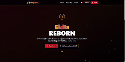 Eldia Reborn Game Website Development