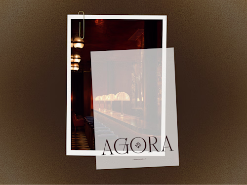 Brand Identity for AGORA · Parisian Wine Bar