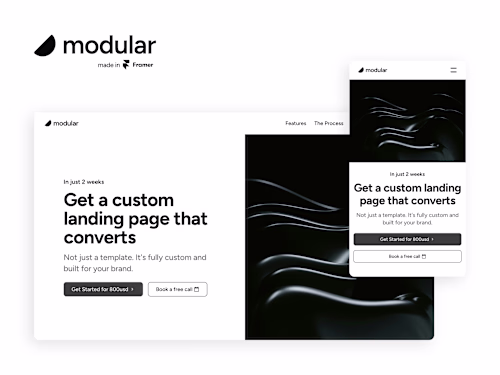 Modular - A Framer Template