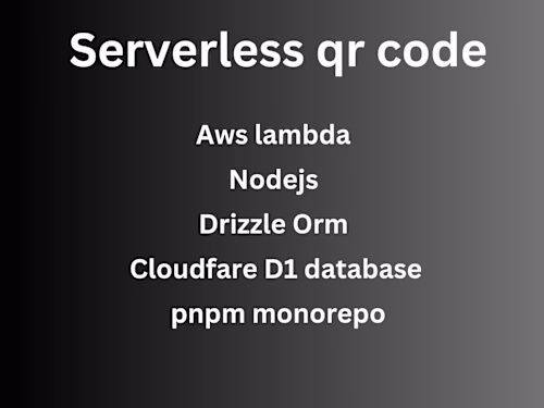 Serverless qr code generator with custom logo
