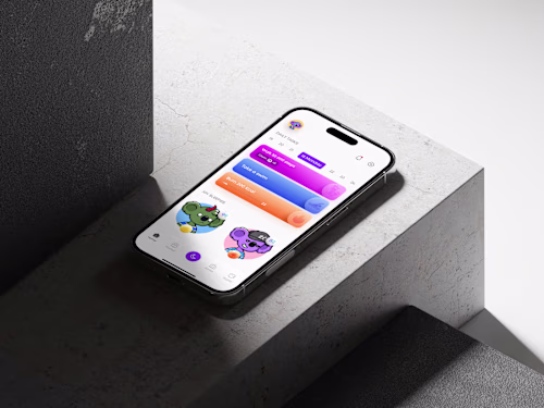 Mobile App Design for NFT & Crypto app that rewards sleeping