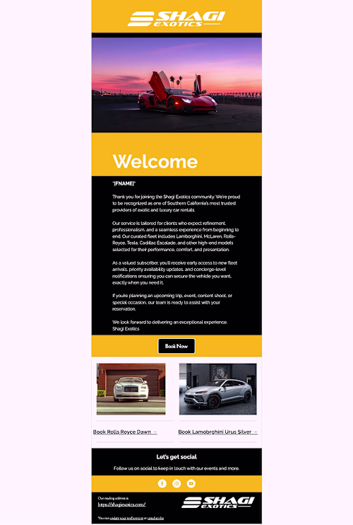 Mailchimp Email Template design, Email
