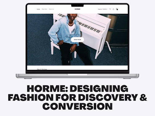 HORME: Designing Fashion for Discovery & Conversion