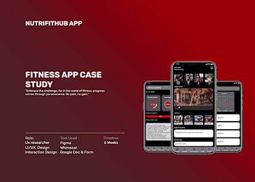 Product Design Case Study: NUTRIFITHUB APP