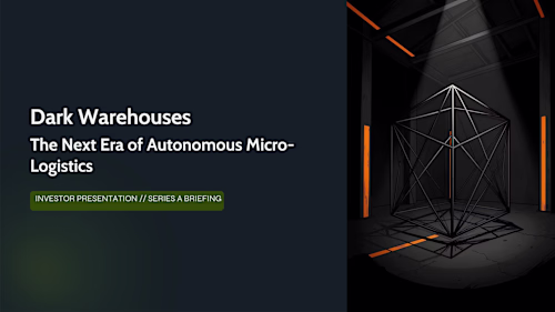 Dark Warehouse: Series A Pitch Deck for Autonomous Logistics