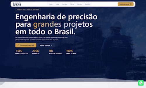 Grupo LMB - Corporate Website for Construction Co.