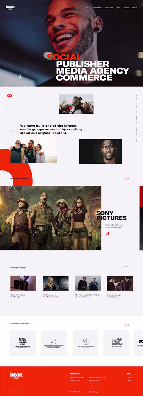 The HOOK Group Web Design
