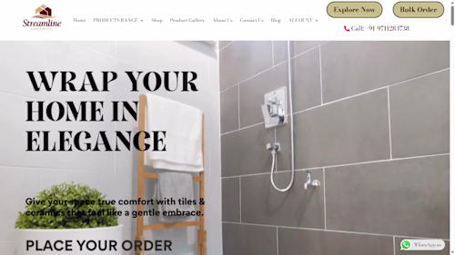 Streamline Ceramics E-Commerce Website.