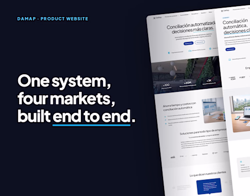DaMap · Fintech SaaS Website | UX & Product Design