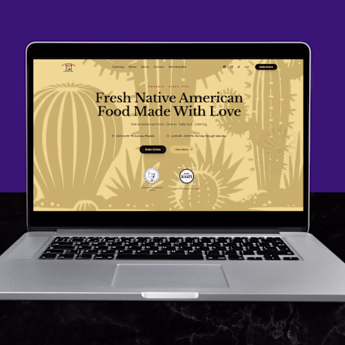 Designed and developed a website