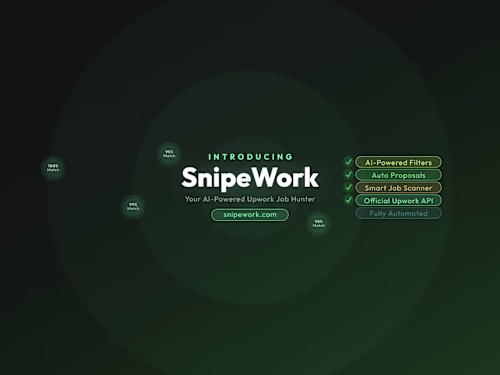 SnipeWork: AI Upwork Job Scanner, Product Design and Launch