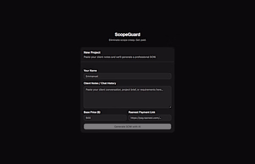 ScopeGuard — Kill scope creep, get paid