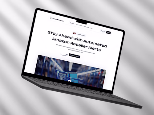 Stealthseller : Landing Page Design & Framer Development