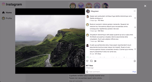Instagram clone: